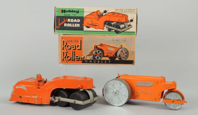 Appraisal: Lot Of Hubley Road Roller Toys Both rollers have their