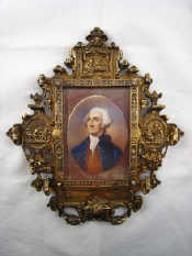 Appraisal: A fine portrait of George Washington x cm set in