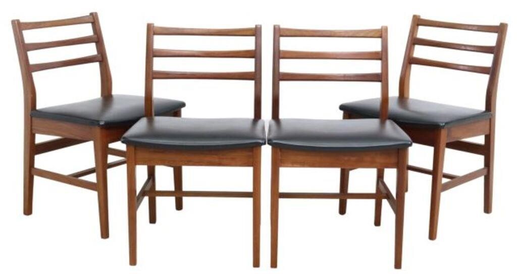 Appraisal: A YOUNGER LTD MID-CENTURY MODERN TEAK CHAIRS lot of Mid-century