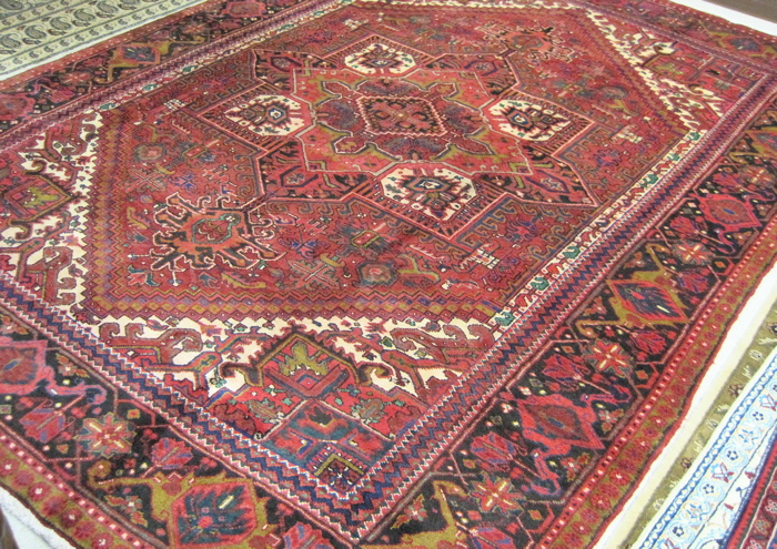 Appraisal: PERSIAN HERIZ CARPET East Azerbaijan Province northwestern Iran hand knotted