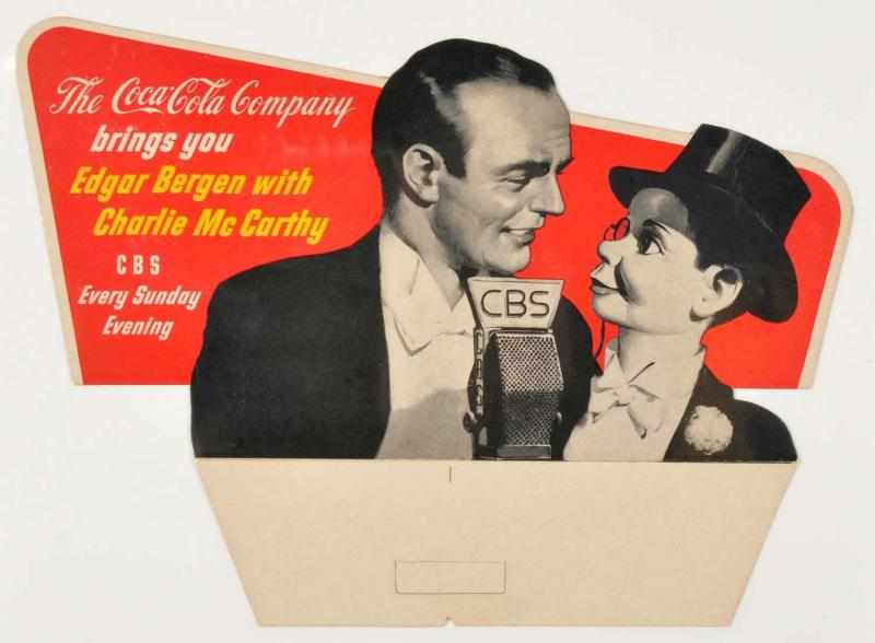 Appraisal: Unusual Cardboard Bergen McCarthy Cutout Only miniscule surface rubs minor