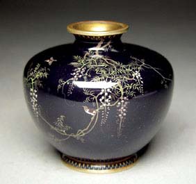 Appraisal: FINE JAPANESE CLOISONN VASE Fine small Japanese cloisonn enamel vase