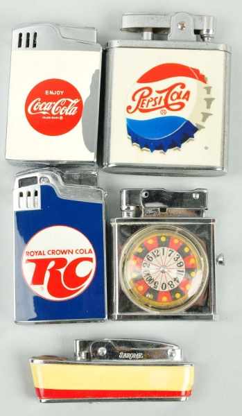 Appraisal: Lot of Advertising Lighters Condition Good Size Largest - T