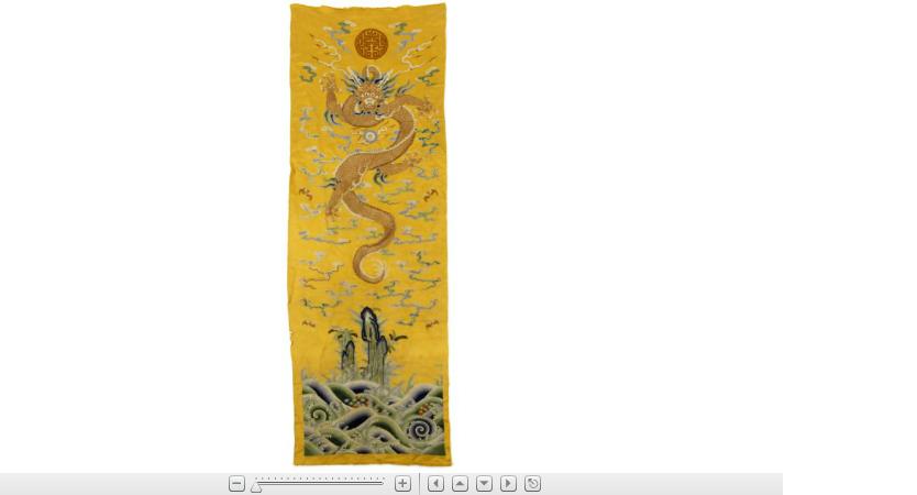 Appraisal: Chinese yellow ground textile th century