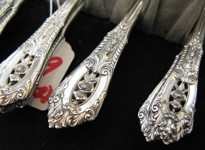 Appraisal: STERLING SILVER PIECE TABLE WARE SET by Wallace in the