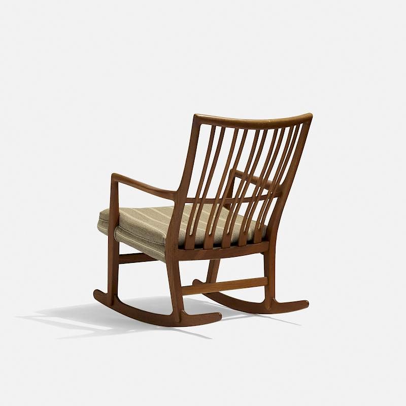 Appraisal: Hans J Wegner rocking chair Hans J Wegner rocking chair