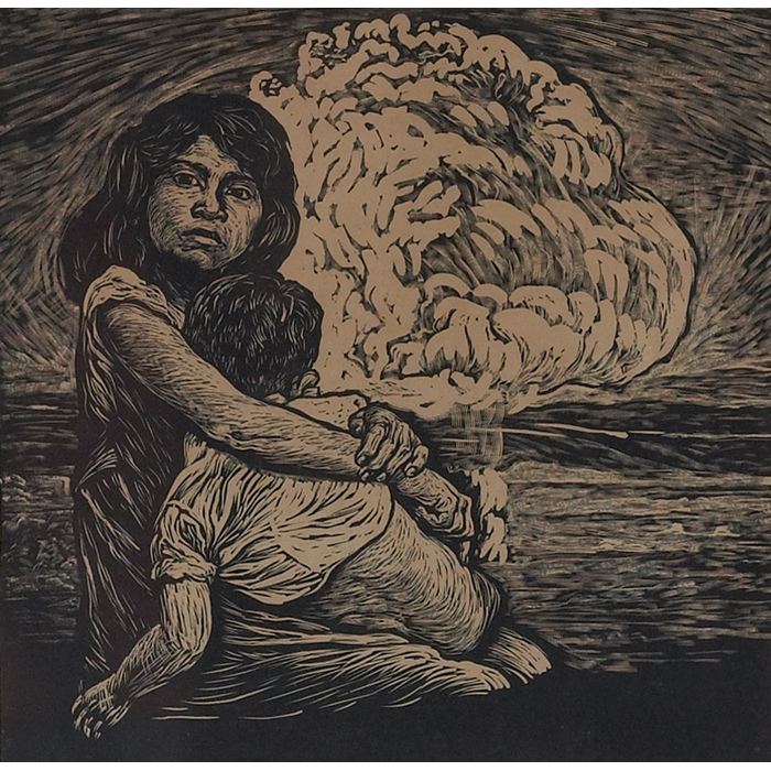 Appraisal: Mariana Yampolsky American - ''Nuclear Explosion '' c lithograph ''