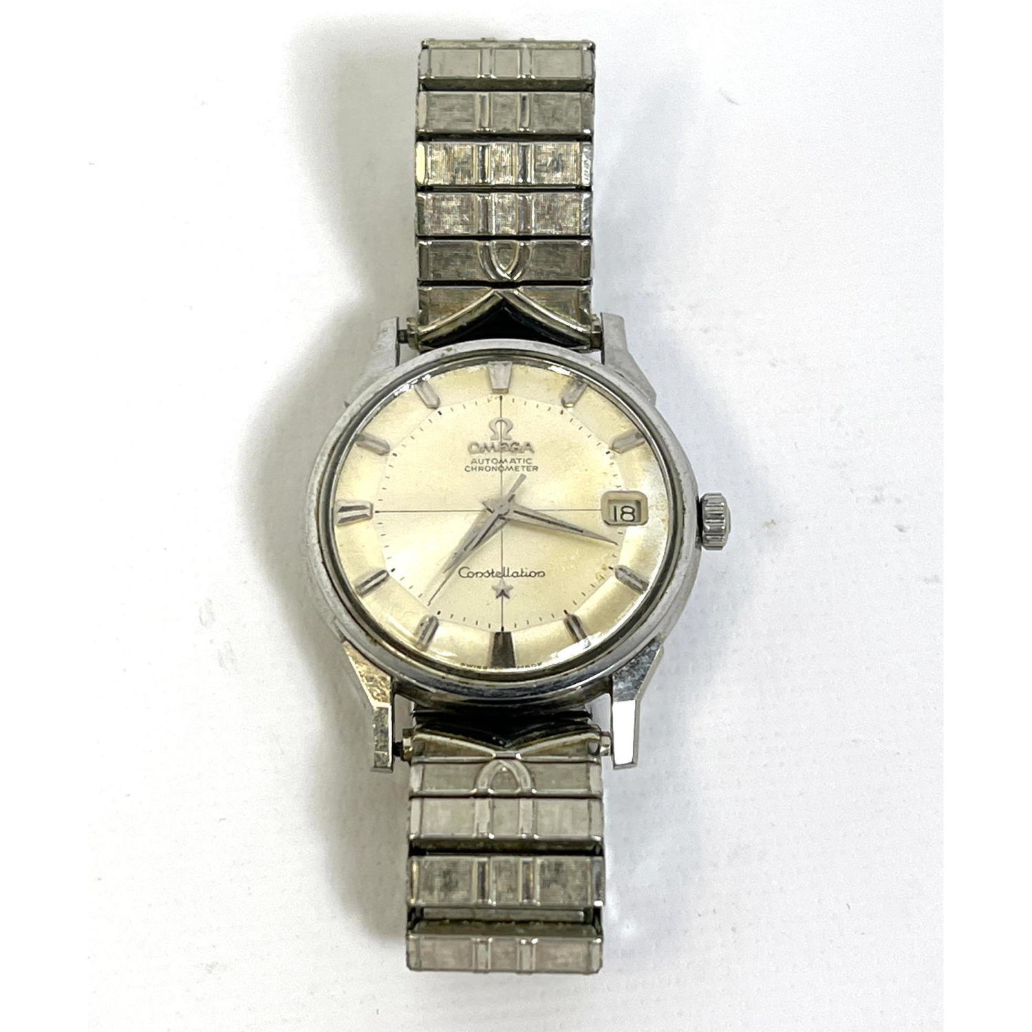 Appraisal: Stainless Steel Omega Constellation Wrist Watch Automatic Chronometer Untested Dimensions