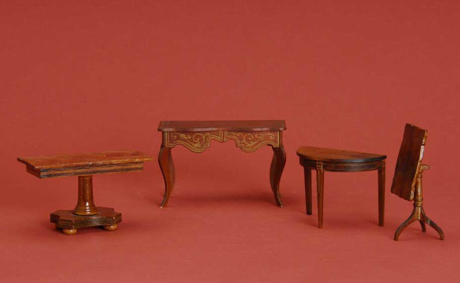 Appraisal: Four TynieToy Tables An assortment of tables by TynieToy including