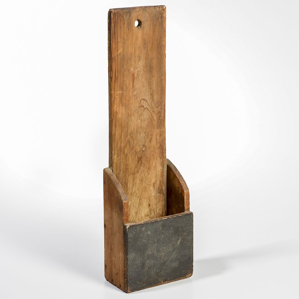 Appraisal: Hanging Candle Box Hanging Candle Box America th century plank