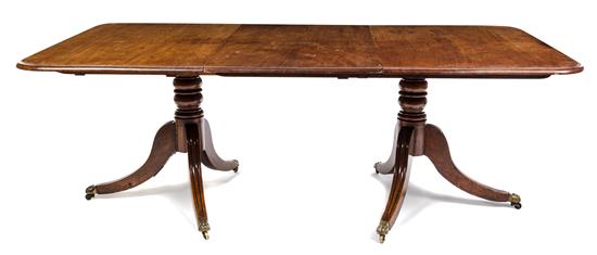 Appraisal: Sale Lot A George III Mahogany Double Pedestal Dining Table