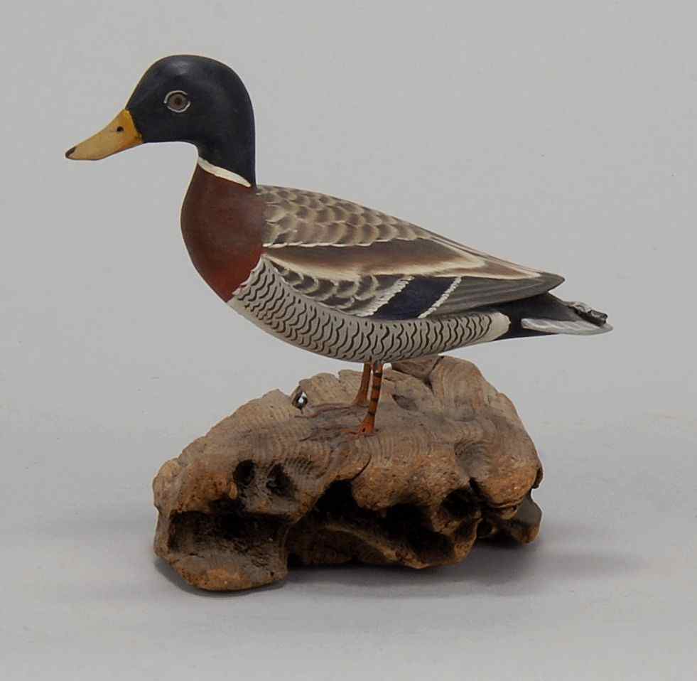 Appraisal: MINIATURE MALLARD DRAKEBy James Lapham of Dennisport Massachusetts Signed on