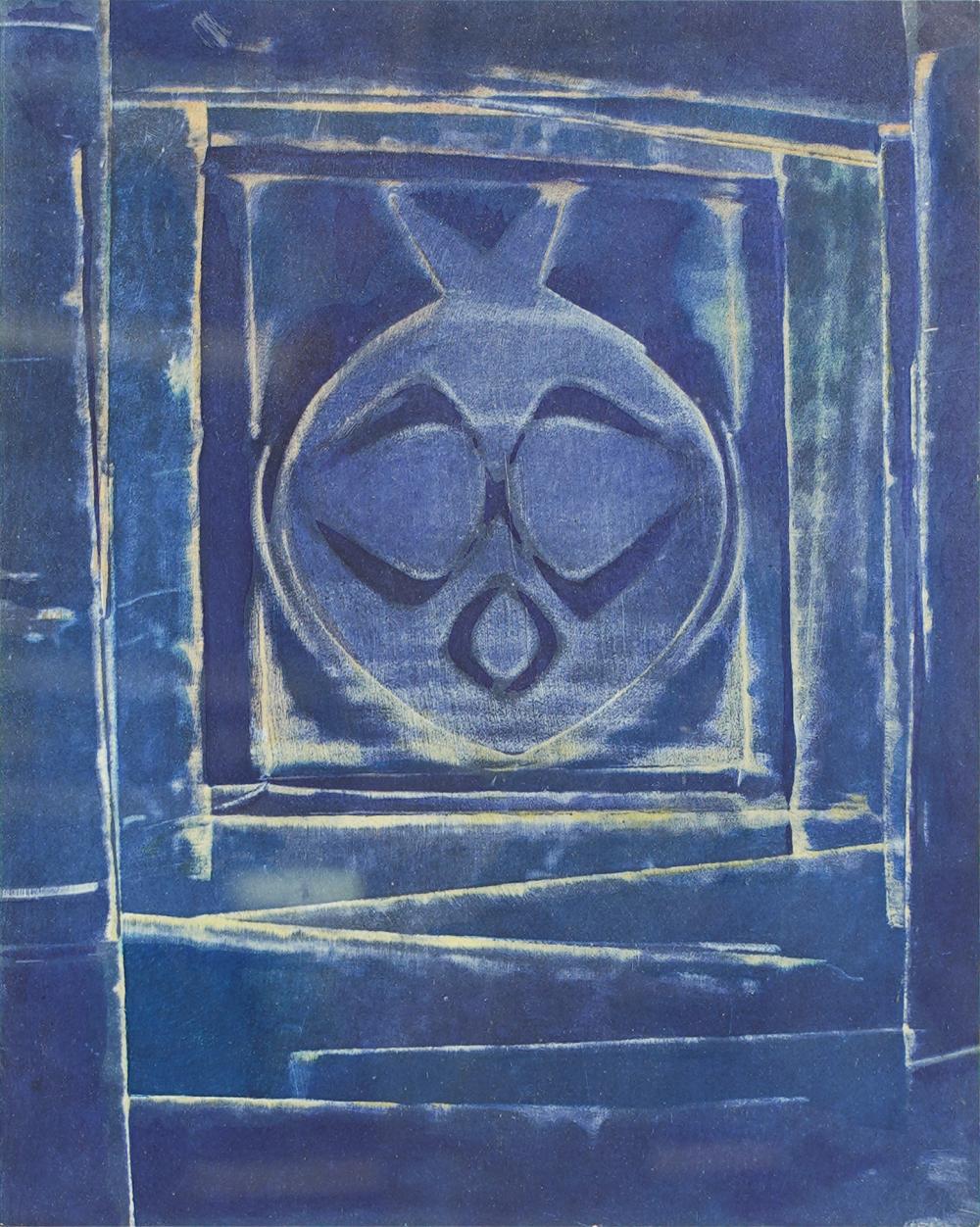 Appraisal: MAX ERNST - COMPOSITION AU VASE BLEU pochoir on paper