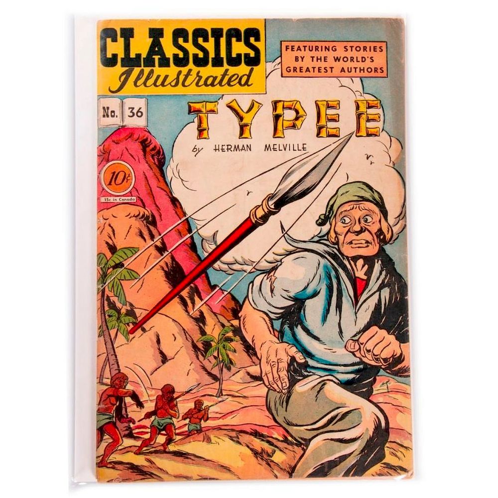 Appraisal: Six Classics Illustrated Classics Illustrated No Typee by Herman Melville