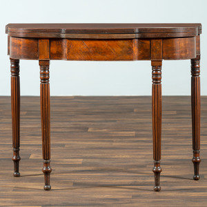 Appraisal: A Federal Inlaid Mahogany Card Table Philadelphia Circa Height x