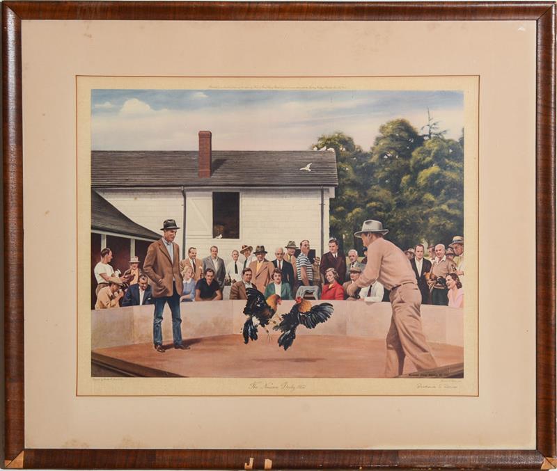 Appraisal: RICHARD STONE REEVES - THE NASSAU DERBY Offset lithograph on