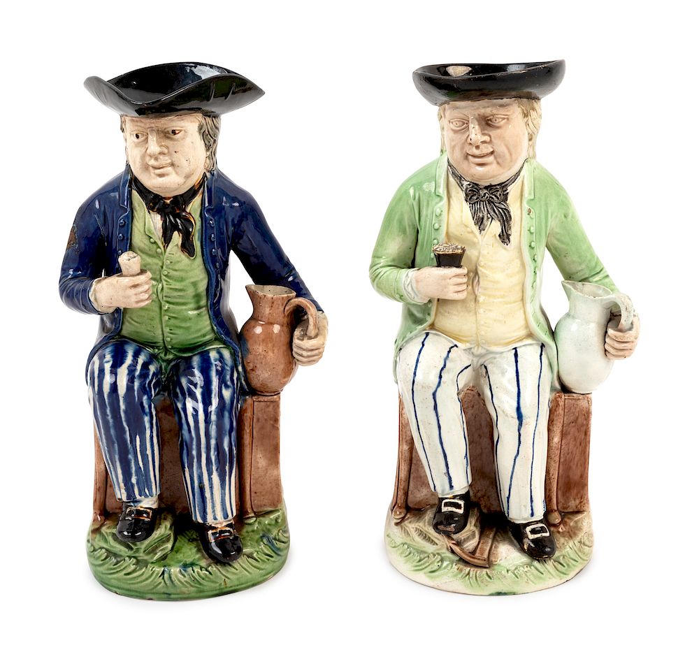 Appraisal: Two Ralph Wood Burslem Pottery 'Rodney's Sailor' Toby Jugs Two