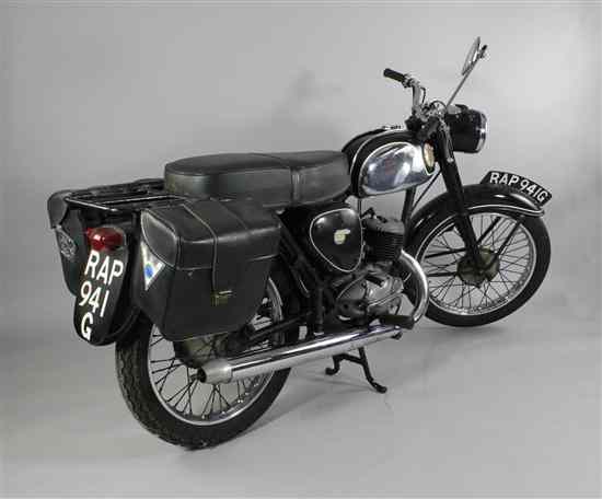 Appraisal: A BSA Bantam cc motorcycle in black and chrome registration