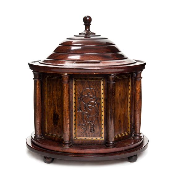 Appraisal: Sale Lot A Victorian Rosewood Rotating Music Box of tholos