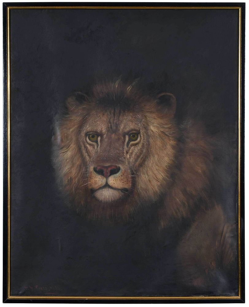 Appraisal: Henry Herman Cross American - Lion signed lower left H