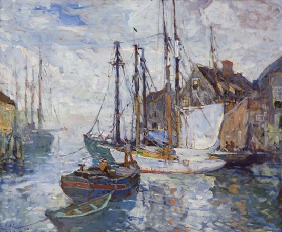 Appraisal: VINCENT HENRY AIKEN American - ''An Unfrequented Harbor Cape Ann''