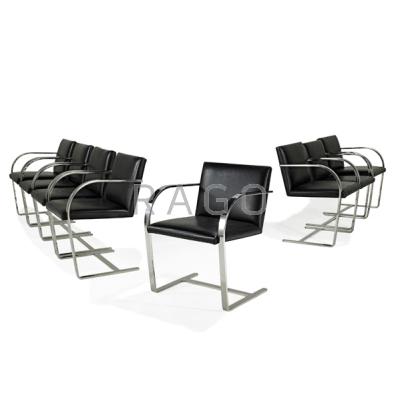 Appraisal: LUDWIG MIES VAN DER ROHE KNOLL Set of eight Brno