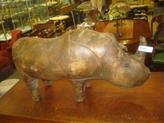 Appraisal: Leather Hippo