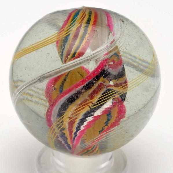 Appraisal: Large Double Ribbon Marble Description Both ribbons are close to