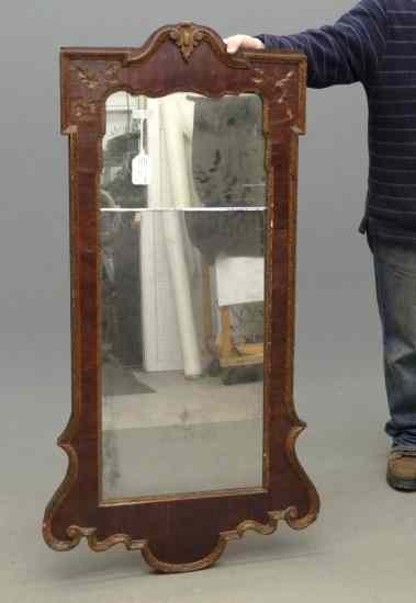 Appraisal: th c Continental mirror '' x ''