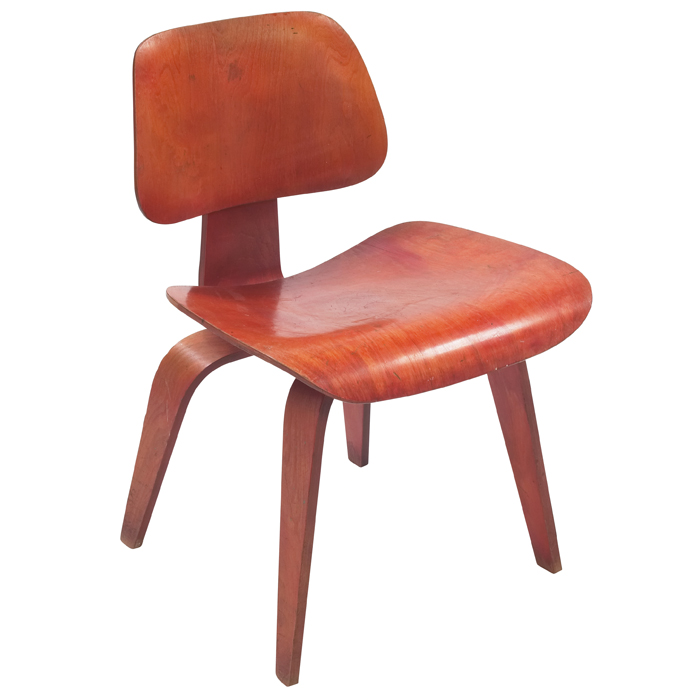 Appraisal: Charles and Ray Eames DCW chair by Herman Miller c