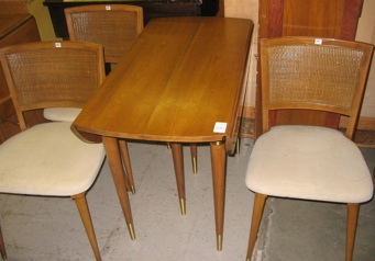 Appraisal: FIVE-PIECE MAPLE DINETTE SET John Widdicomb Furniture Co Grand Rapids