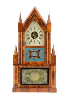 Appraisal: Birge Fuller Steeple on Steeple Shelf Clock Birge Fuller American