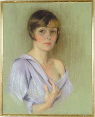 Appraisal: SIGNED American Early th Century PORTRAIT OF A YOUNG WOMAN