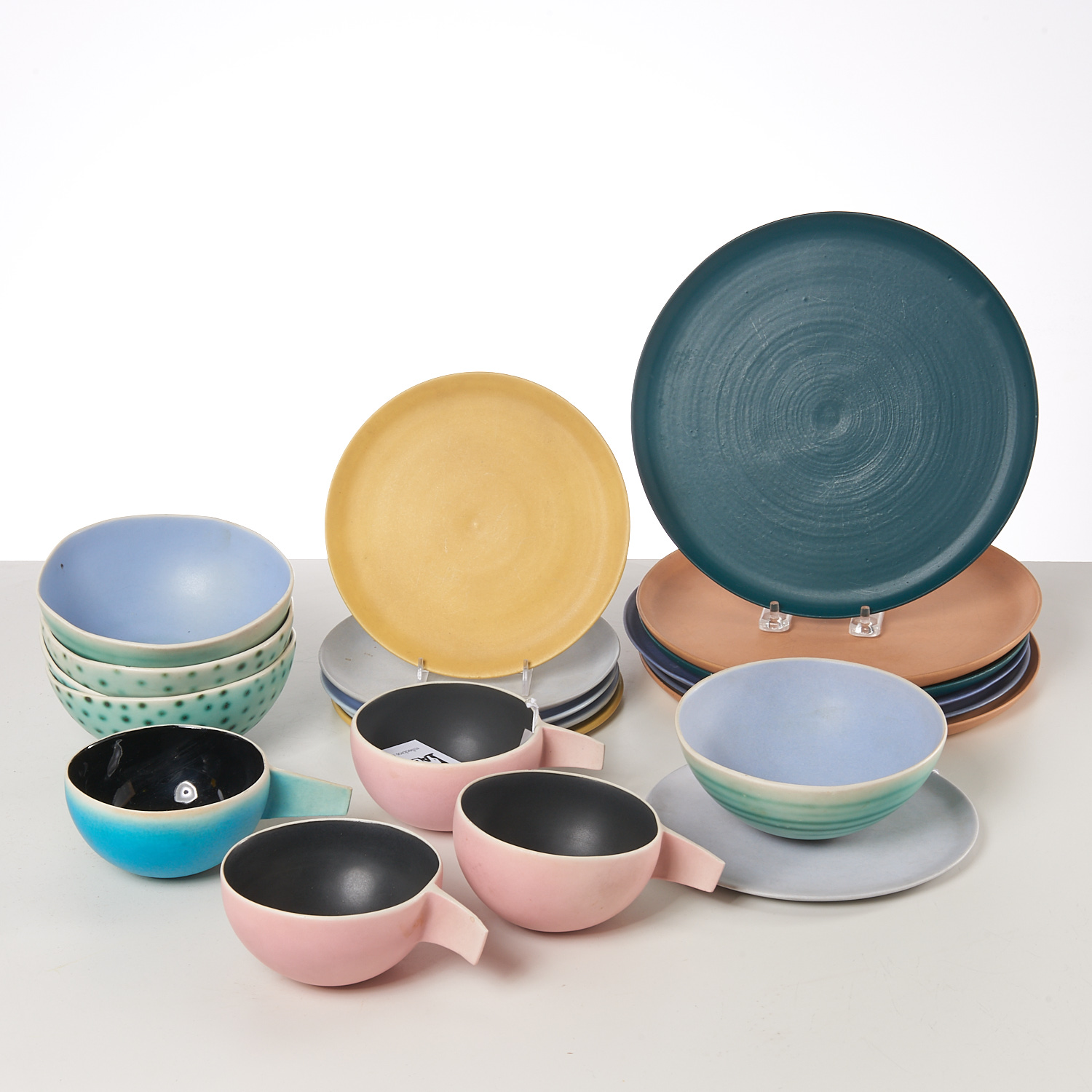 Appraisal: PHILLIP MABERRY GROUP GLAZED CERAMIC TABLEWARES Phillip Maberry American b