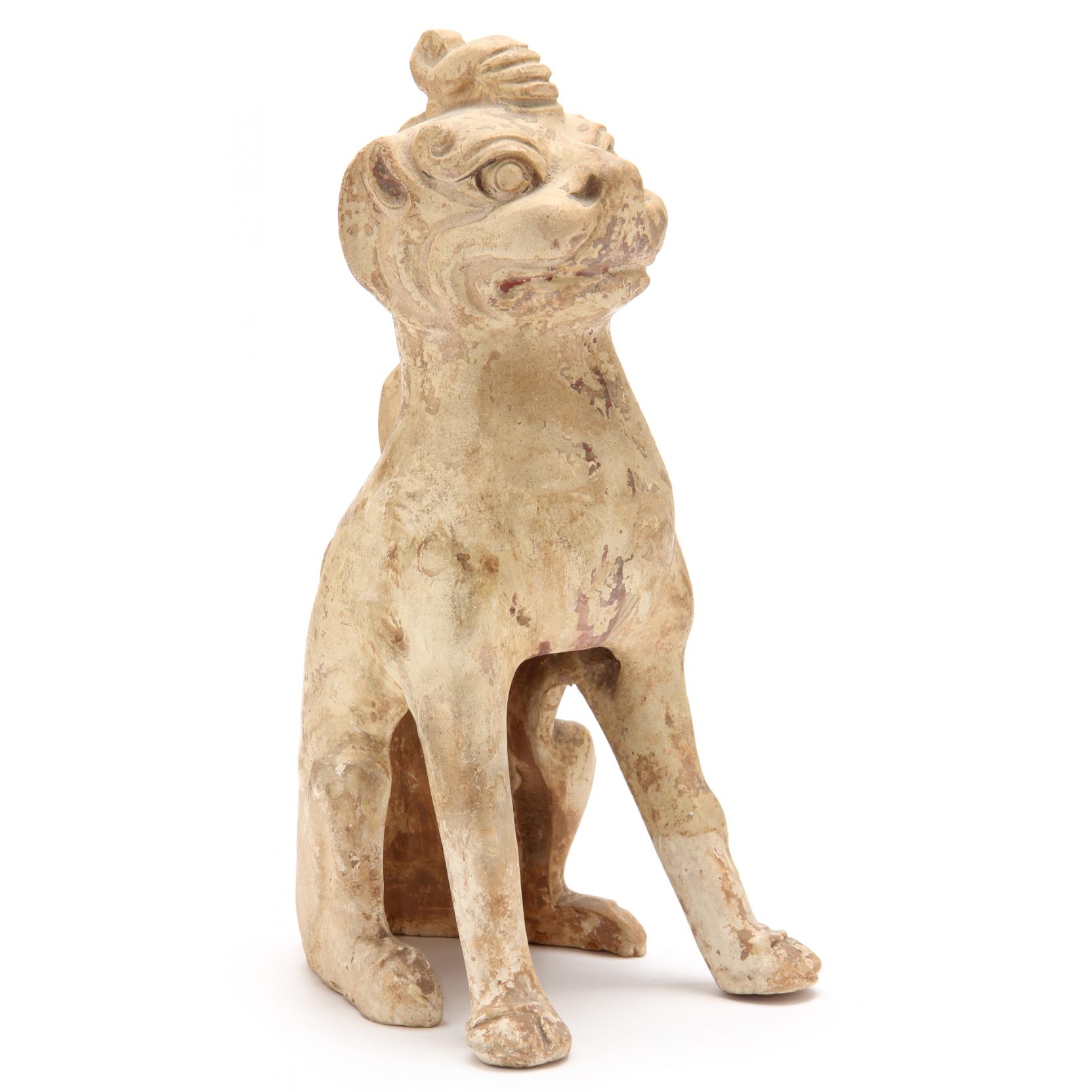 Appraisal: Chinese Tang Dynasty Ceramic Earth Spirit - A D hollow