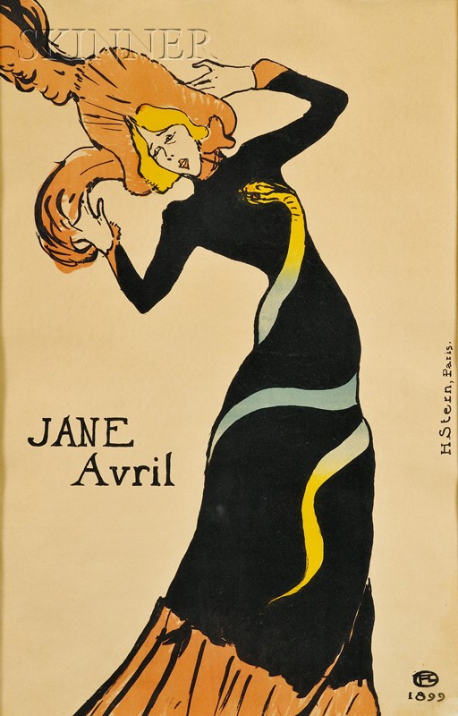 Appraisal: Henri de Toulouse-Lautrec French - Jane Avril third state of