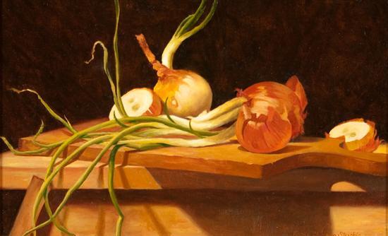 Appraisal: Nancy Chearno Stercshic American th st century Onions oil on