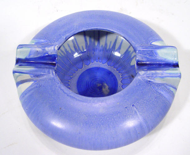 Appraisal: Art Deco Shelley Harmonyware ashtray decorated with a blue drip