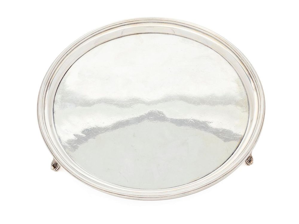 Appraisal: A George III Silver Salver Diameter inches A George III