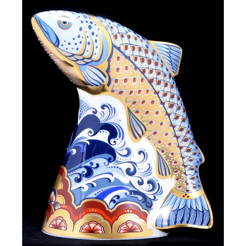 Appraisal: A Royal Crown Derby Leaping Salmon paperweight Sinclair's at Culzean