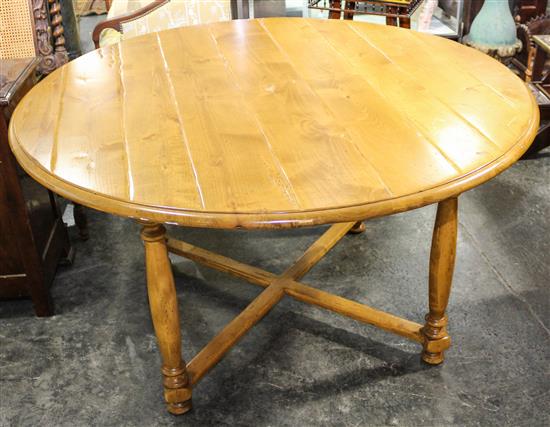 Appraisal: Sale Lot A Provincial Pine Dining Table having a circular