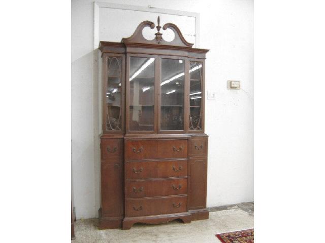 Appraisal: MAHOGANY SECRETARY BOOKCASE