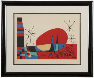 Appraisal: Joan Miro ''Terres de Grand Feu'' signed in pencil in