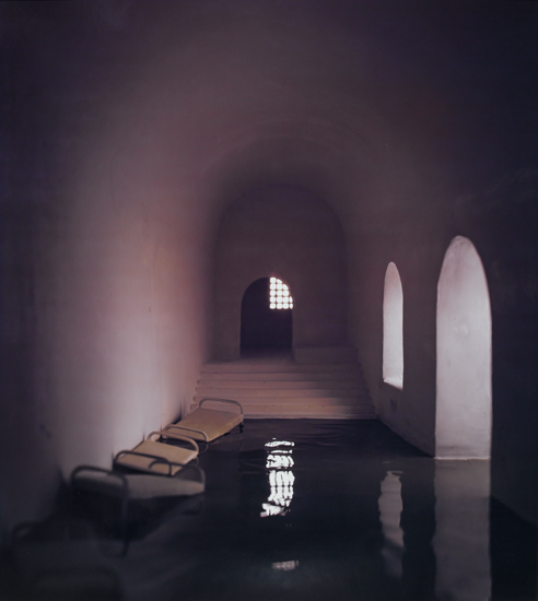 Appraisal: CASEBERE JAMES - Untitled Watery Hallway Polaroid print x inches