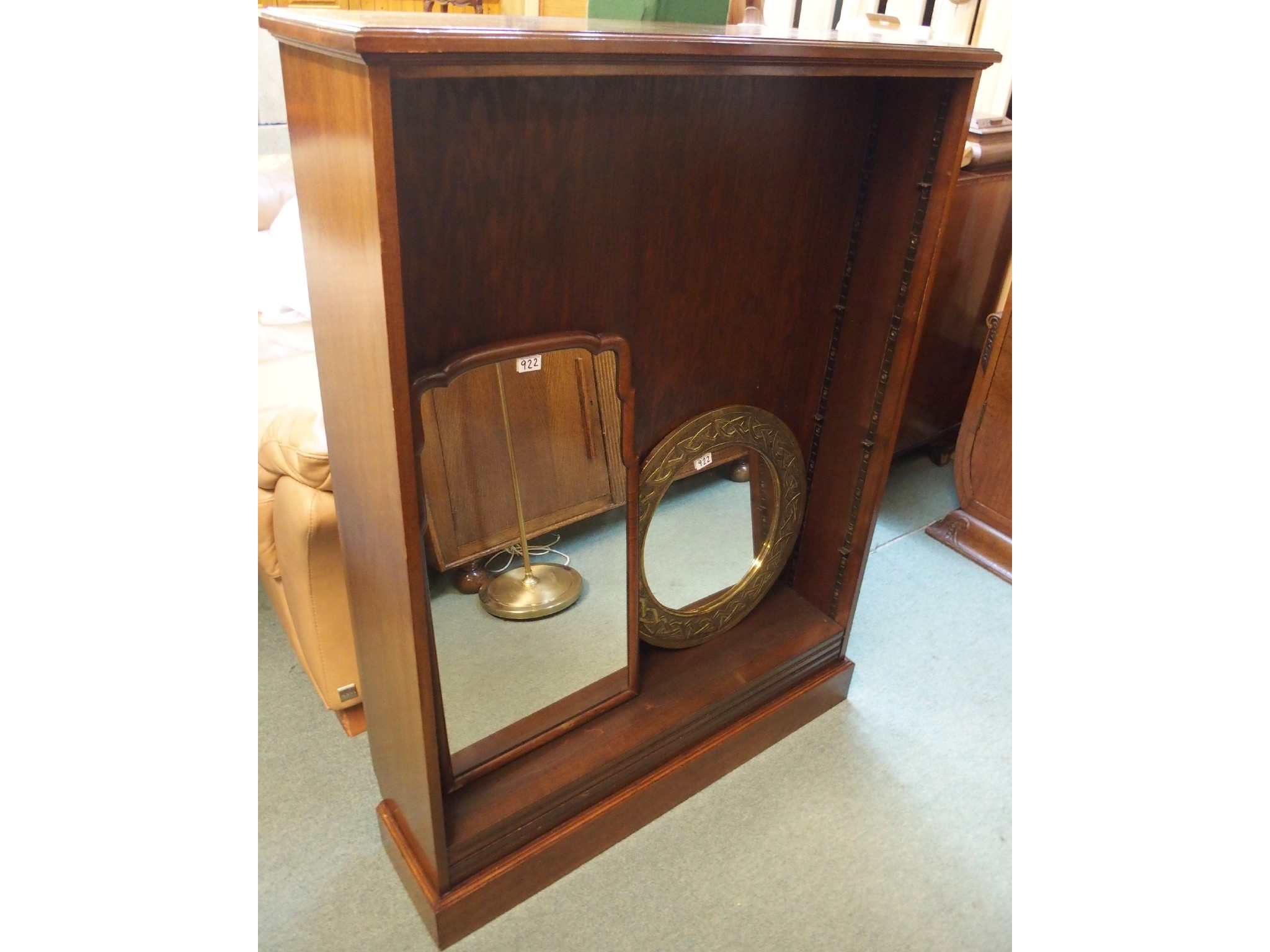 Appraisal: A th Century mahogany bookcase x x cm a Celtic