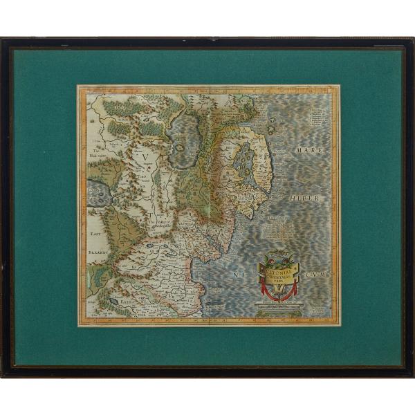 Appraisal: Gerardus Mercator - ULTONIAE ORIENTALIS PARS TH CENTURY fine coloured