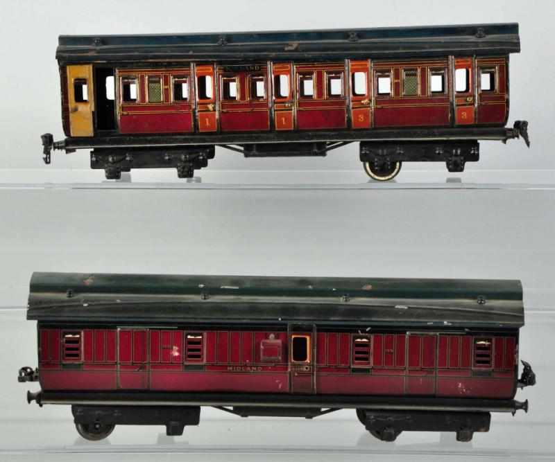 Appraisal: Lot of Marklin -Gauge Passenger Train Cars German Both marked