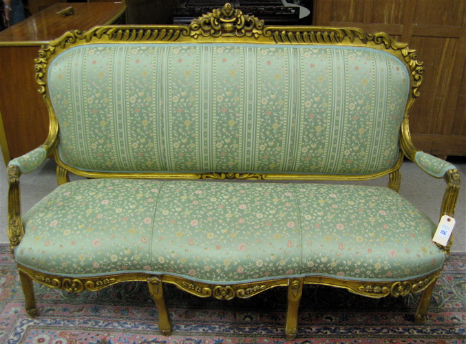 Appraisal: LOUIS XV STYLE FOUR-PIECE SALON SET the set comprising canape