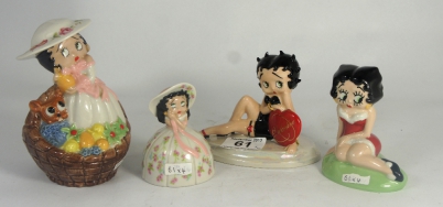 Appraisal: Wade Betty Boop Figures Betty Seated Springtime Southern Bell and