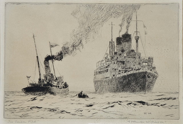 Appraisal: Norman Wilkinson British - The London pilot signed and titled